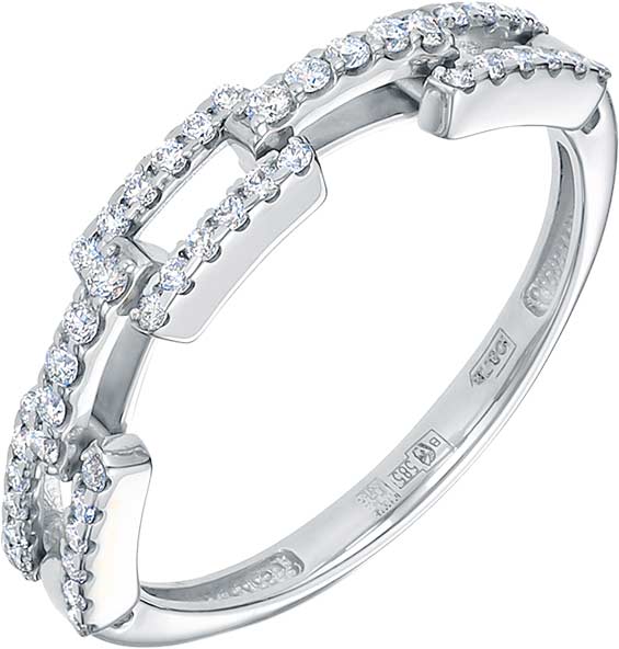 Кольцо из белого золота Vesna jewelry 13170-251-00-00 с бриллиантами