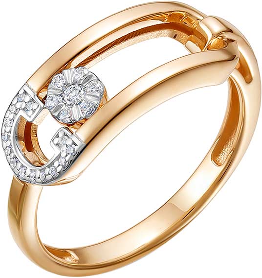 Золотое кольцо Vesna jewelry 13184-151-00-00 с бриллиантами