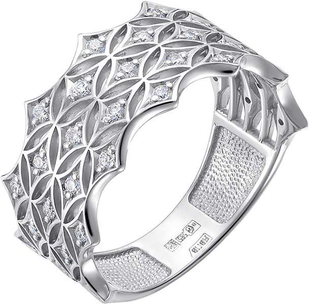 Кольцо из белого золота Vesna jewelry 13222-251-00-00 с бриллиантами