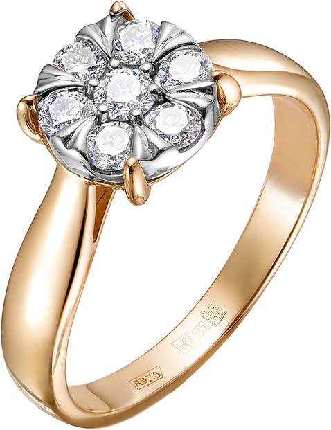 Золотое кольцо Vesna jewelry 13443-151-00-00 c бриллиантом