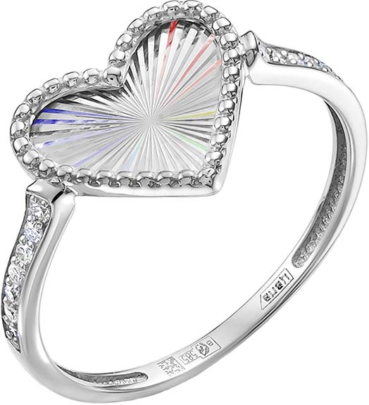 Кольцо из белого золота Vesna jewelry 13603-259-01-00 с бриллиантами