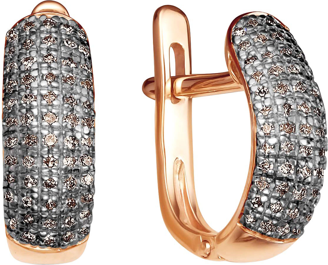 Золотые серьги Vesna jewelry 2067-156-09-00 с бриллиантами