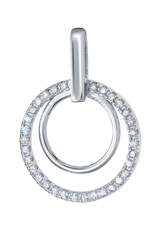 Подвеска из белого золота Vesna jewelry 31470-251-01-00 с бриллиантами