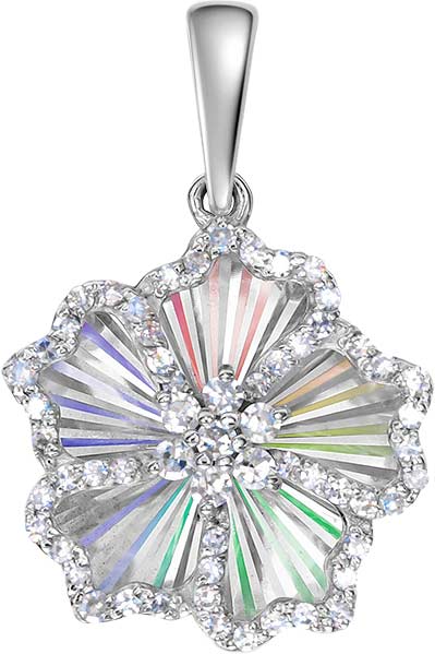 Подвеска из белого золота Vesna jewelry 33632-259-01-00 с бриллиантами