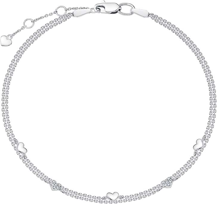 Браслет из белого золота Vesna jewelry 52496-251-01-00 с бриллиантами