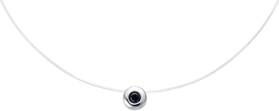 Леска на шею с подвеской Vesna jewelry 61002-251-10-02 с сапфиром