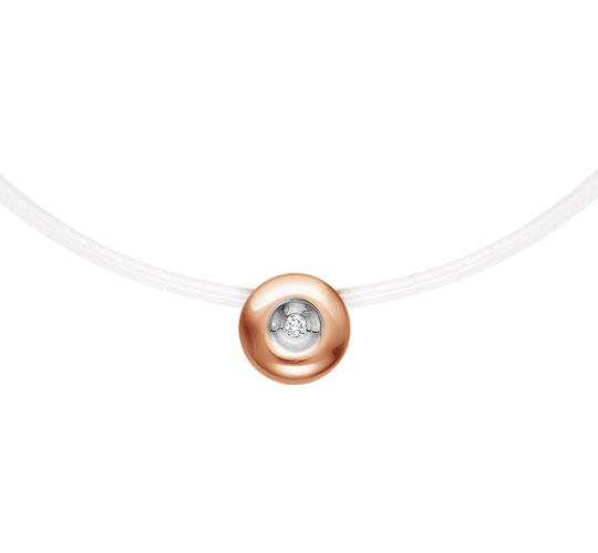 Леска на шею с золотой подвеской Vesna jewelry 6472-151-00-02 с бриллиантом