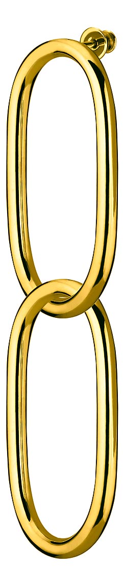 Серебряная одиночная серьга ''2 Звена'' с подвесками WANNA?BE! E242-03