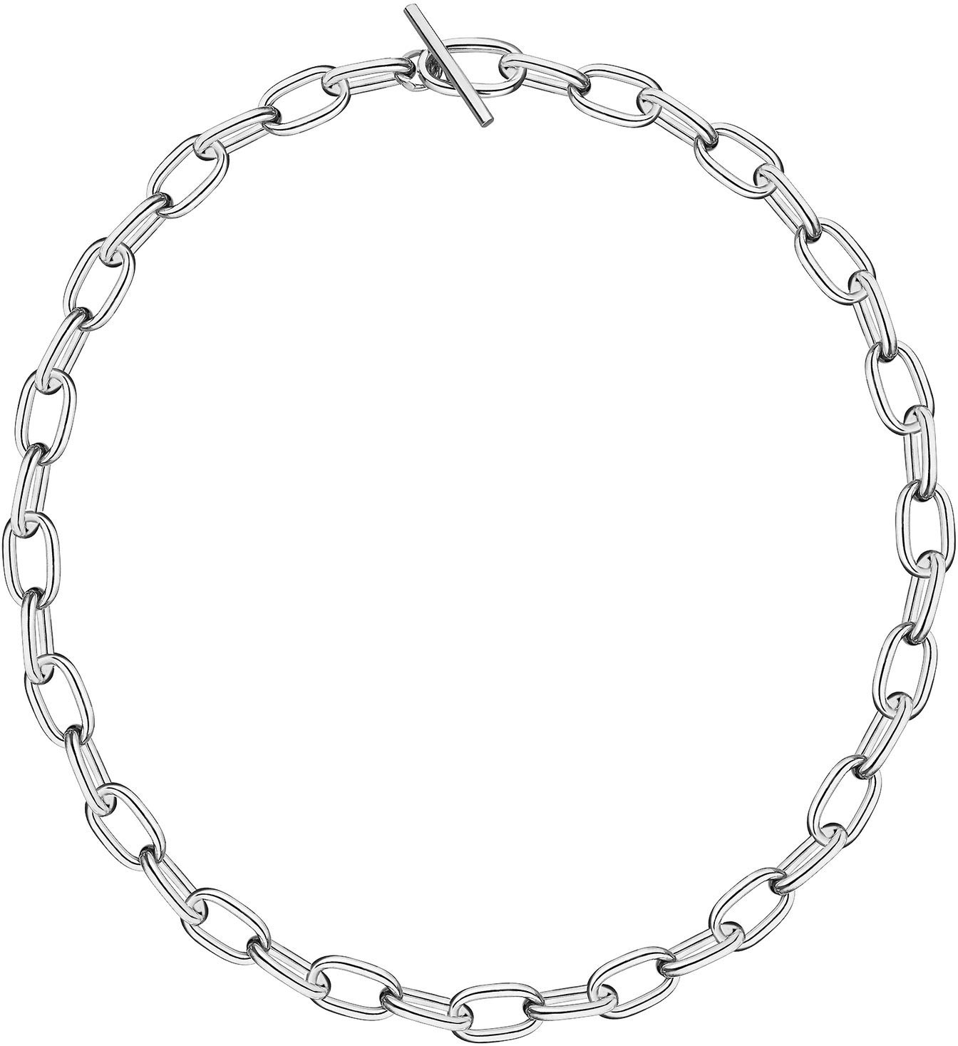Серебряное колье цепь WANNA?BE! P079-01