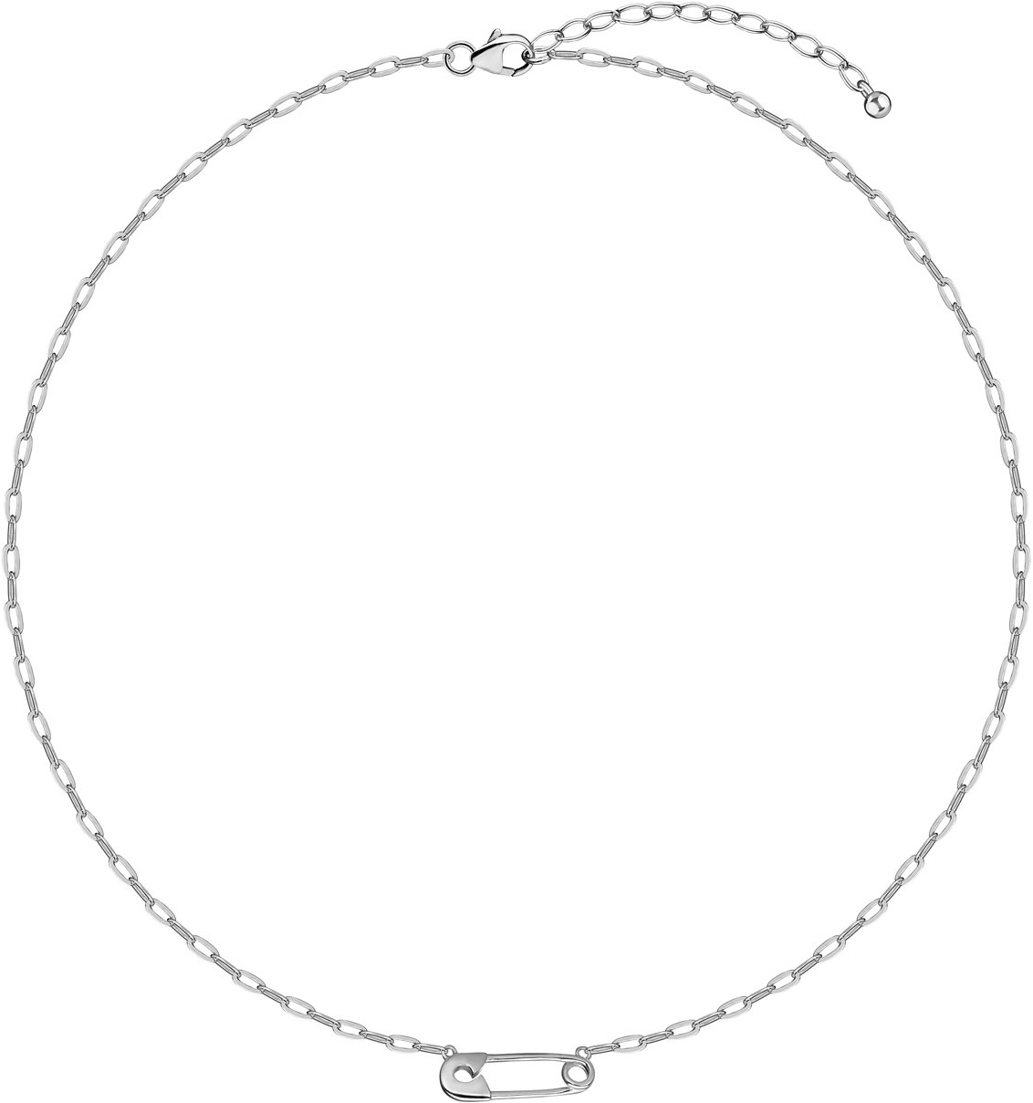 Серебряное колье с подвесками ''Булавка'' WANNA?BE! P149-01