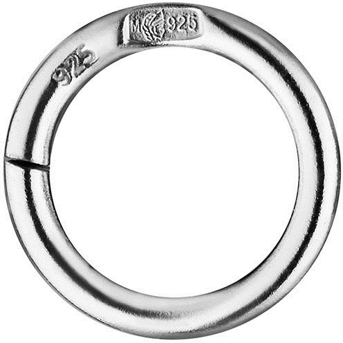 Серебряная серьга кольцо для пирсинга уха WANNA?BE! PA028-01