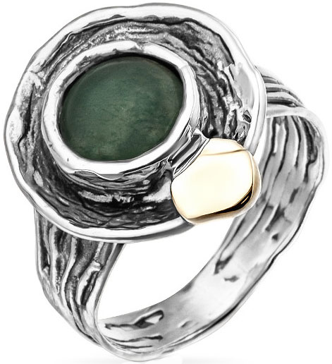 Серебряное кольцо Yaffo SAR845 с авантюрином