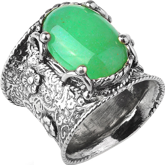 Серебряное кольцо Yaffo SAR912AV с авантюрином