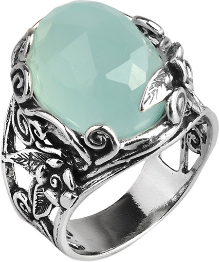 Серебряное кольцо Yaffo TZR196_18 c кварцем