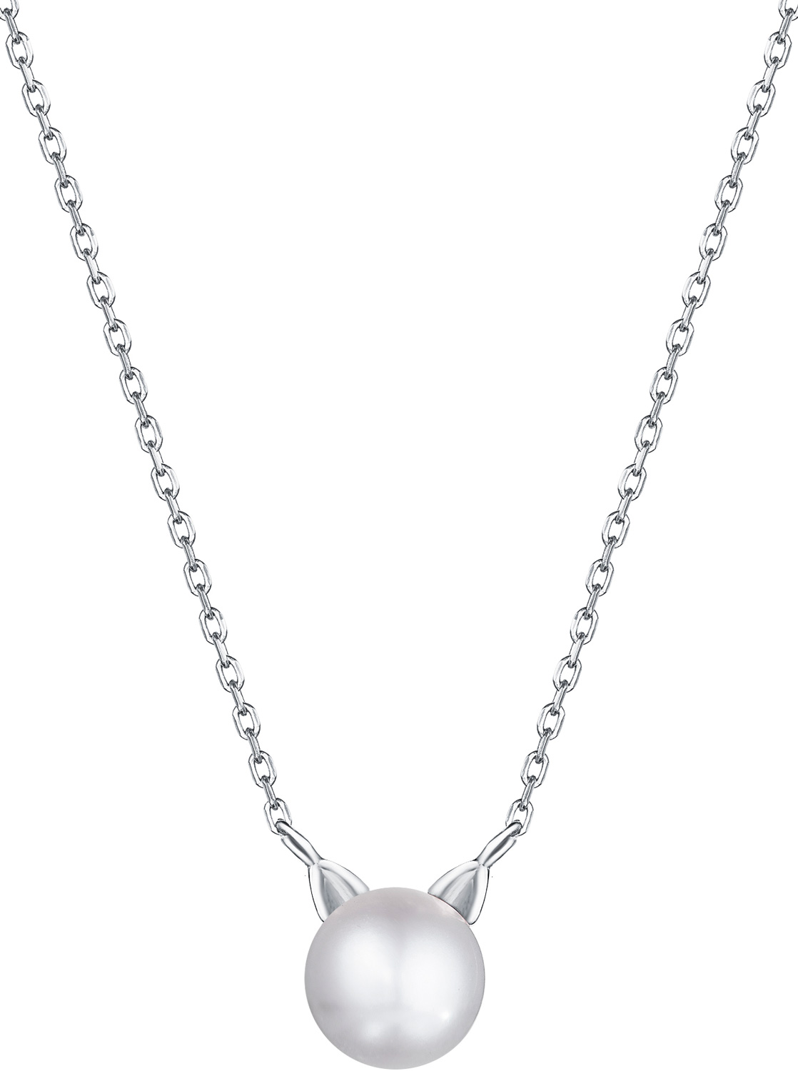 Серебряный кулон на цепочке Yana Jewellery 222/04W-pearl с жемчугом