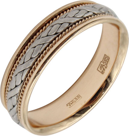 Золотое обручальное парное кольцо Yaselisa HM-2212k