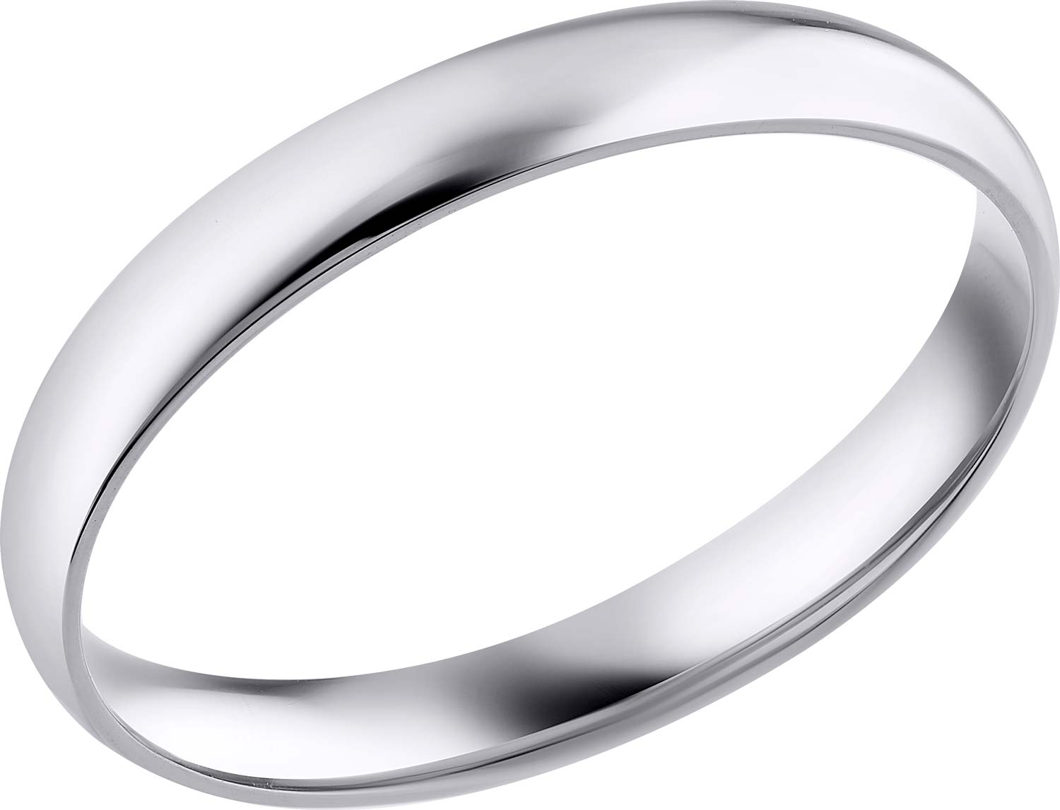 Платиновое обручальное парное кольцо Yaselisa PT-KLASSIC-3M