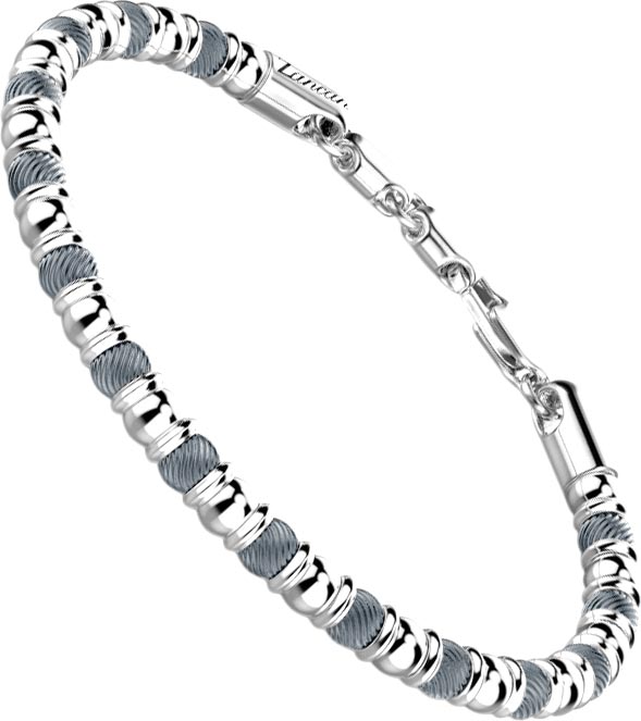 Мужской серебряный браслет из бусин Zancan ESB194