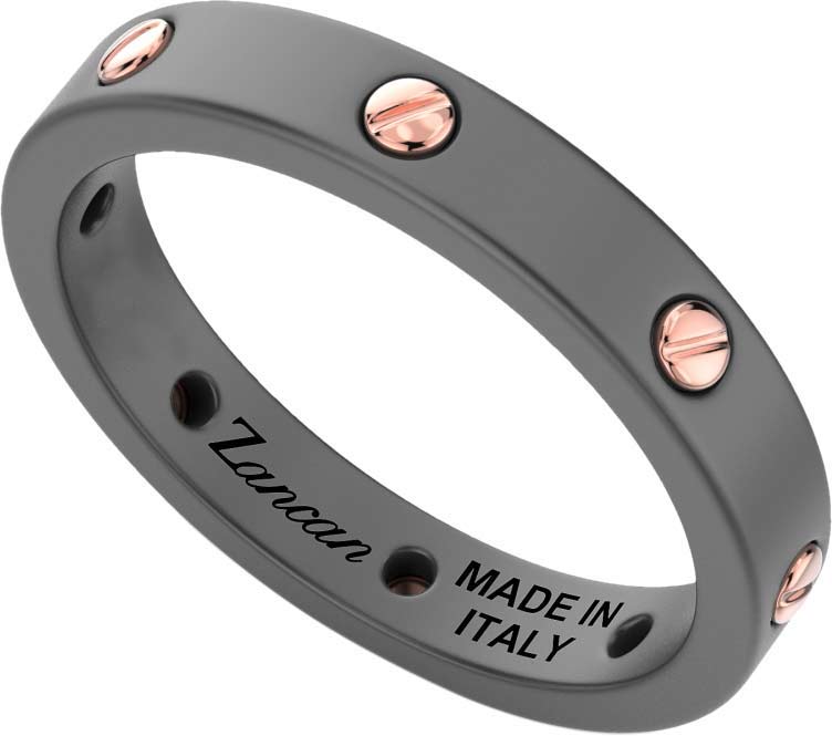 Мужское титановое кольцо Zancan ETA116R