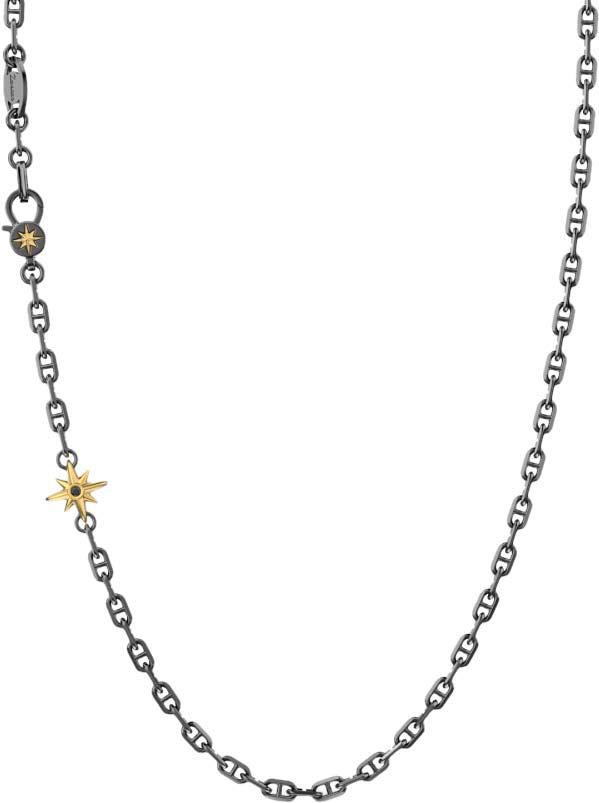 Мужская цепочка на шею ''Роза ветров'' Zancan EXC640 со шпинелью