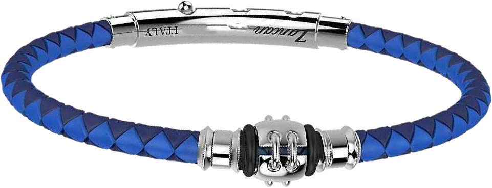 Мужской каучуковый плетеный браслет Zancan TSB027-BL