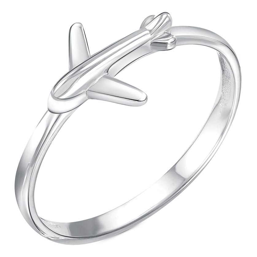 Серебряное кольцо ''Самолет'' Zolotye uzory 90-51-0243-00
