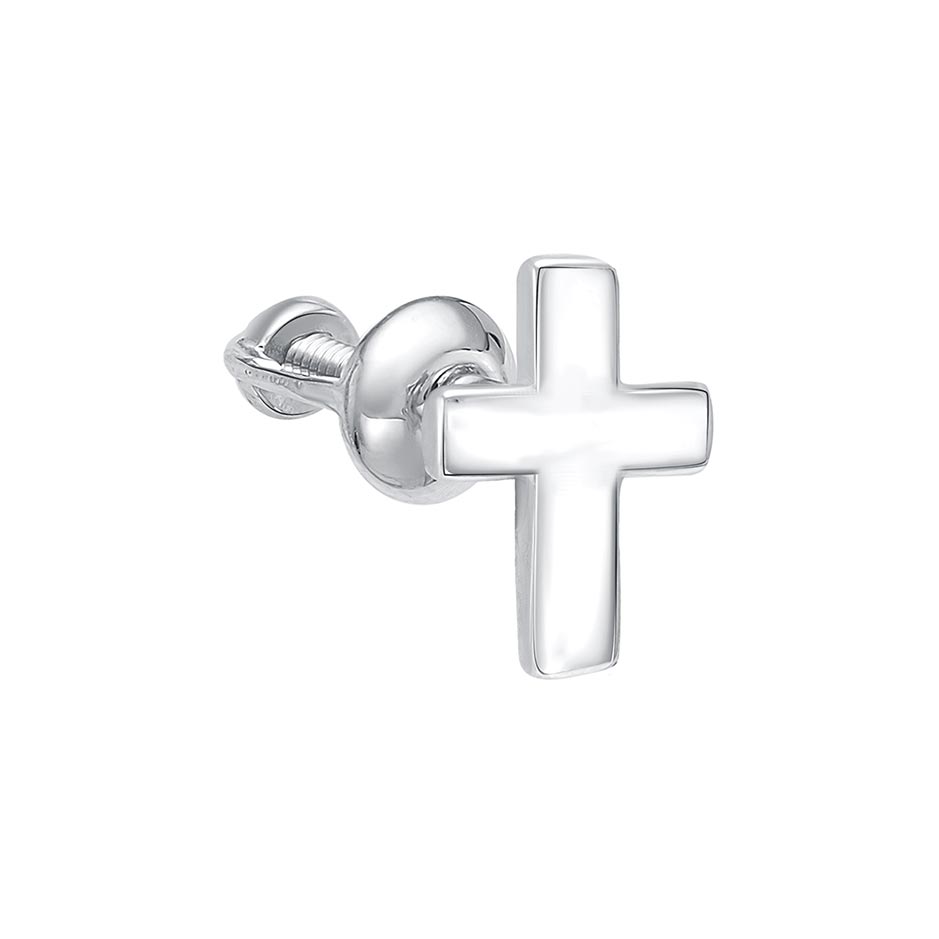 Серебряная одиночная серьга Zolotye uzory 90-62-0366-00