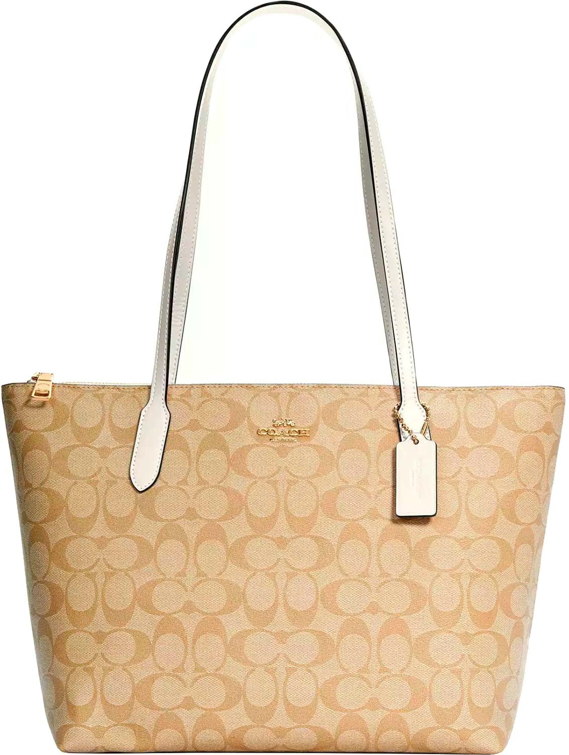 Женская сумка COACH 4455IMDQC-GOLD-LIGHT-KHAKI-CHALK