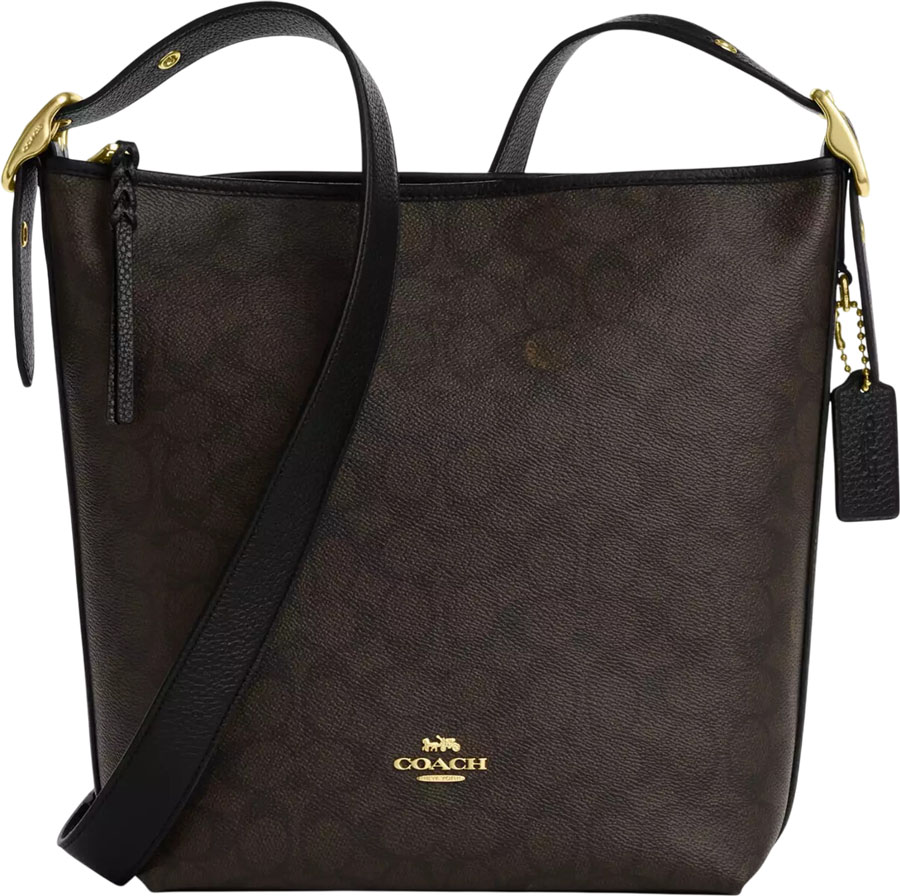 Женская сумка COACH CAB12IMXAQ-GOLD-WALNUT-BLACK