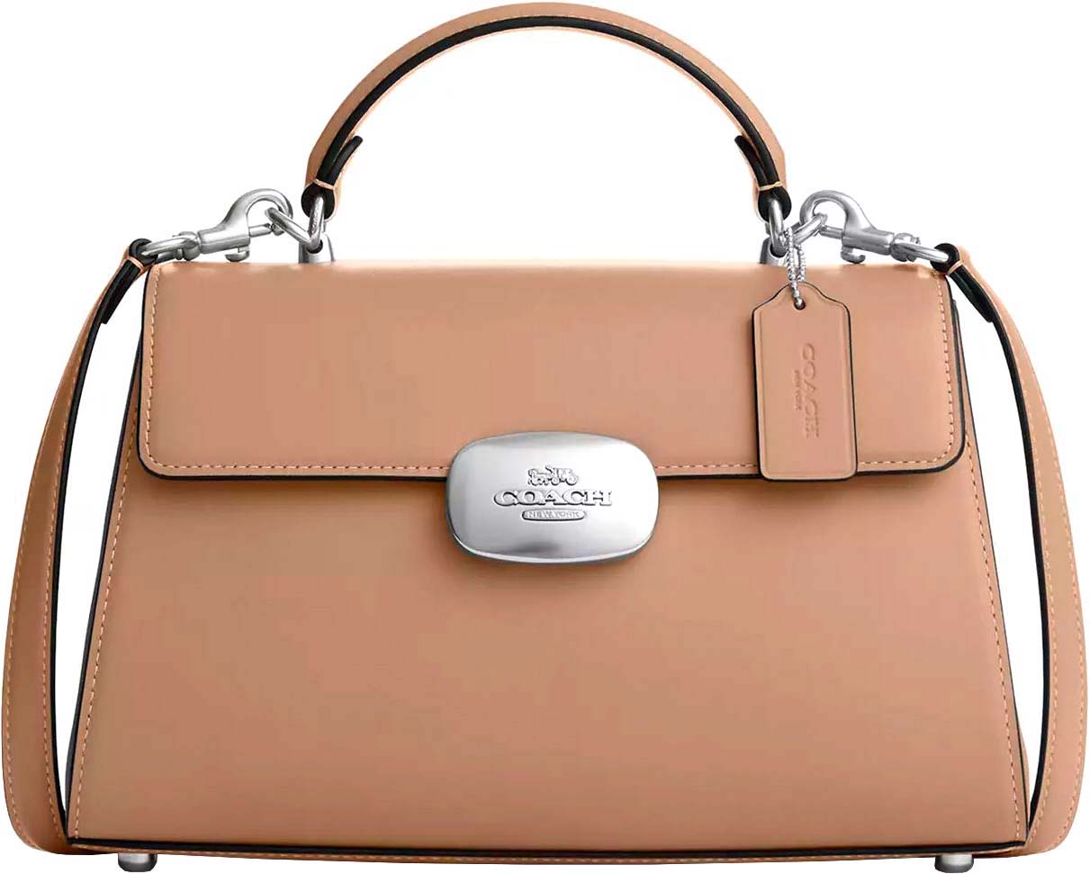 Женская кожаная сумка COACH CP006SVTP-SILVER-TAUPE