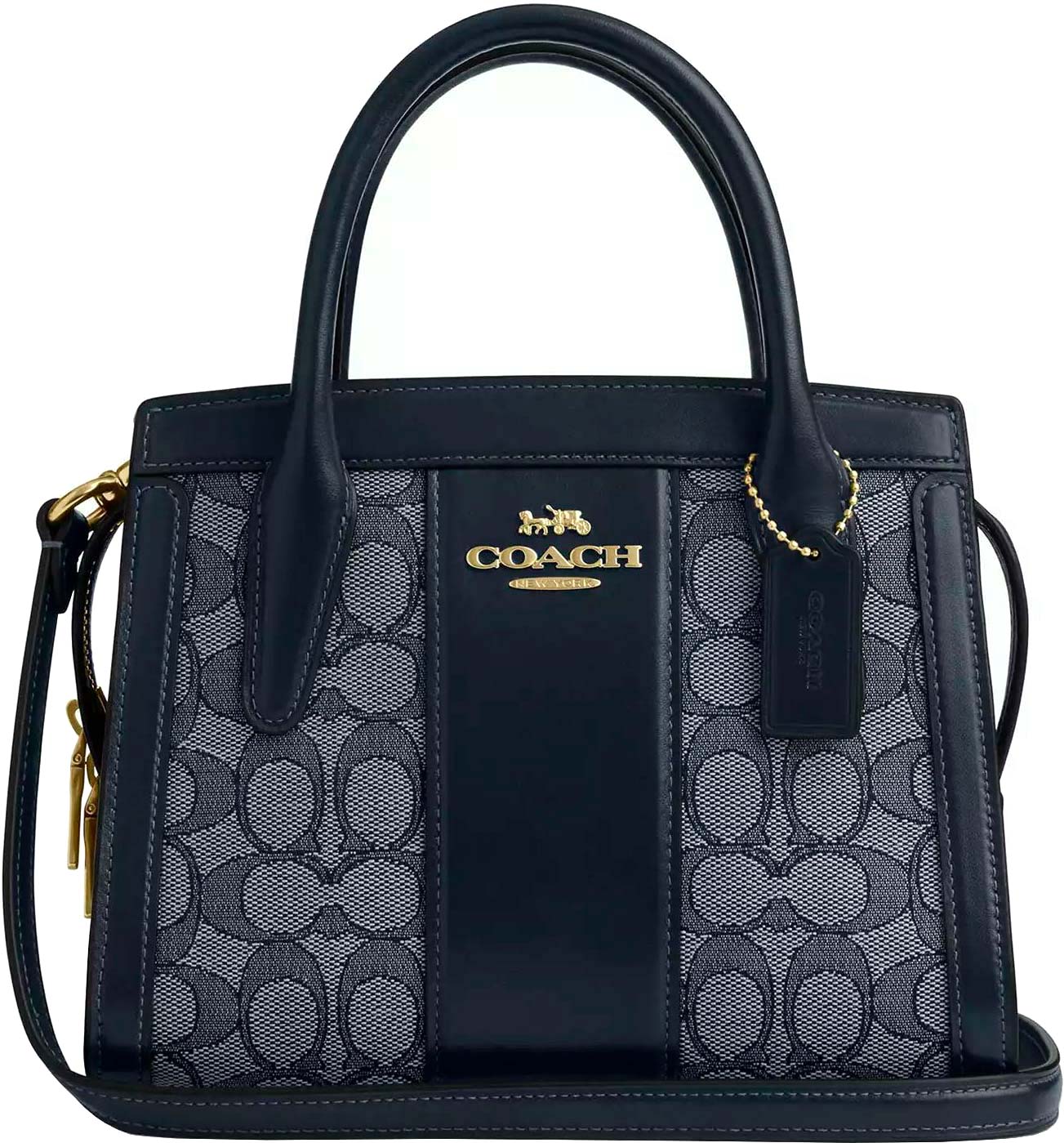 Женская сумка COACH CT766IMX1X-GOLD-NAVY-MIDNIGHT-NAVY