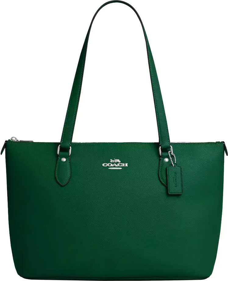 Женская кожаная сумка COACH CV402SVQRJ-SHAMROCK