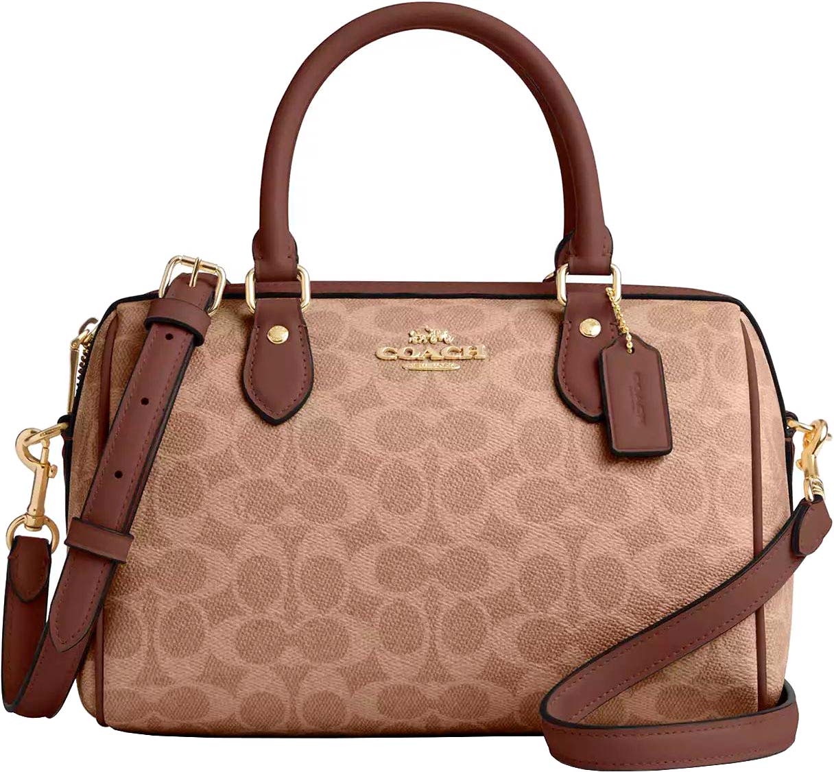 Женская сумка COACH CV961IMXHE-GOLD-TAN-BROWN