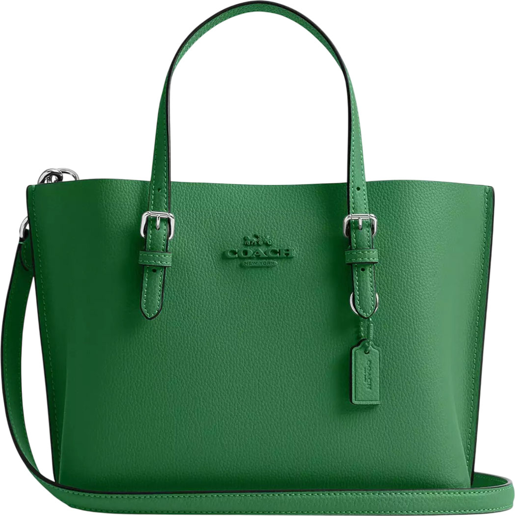 Женская кожаная сумка COACH CV966SVDUR-KELLY-PEBBLED