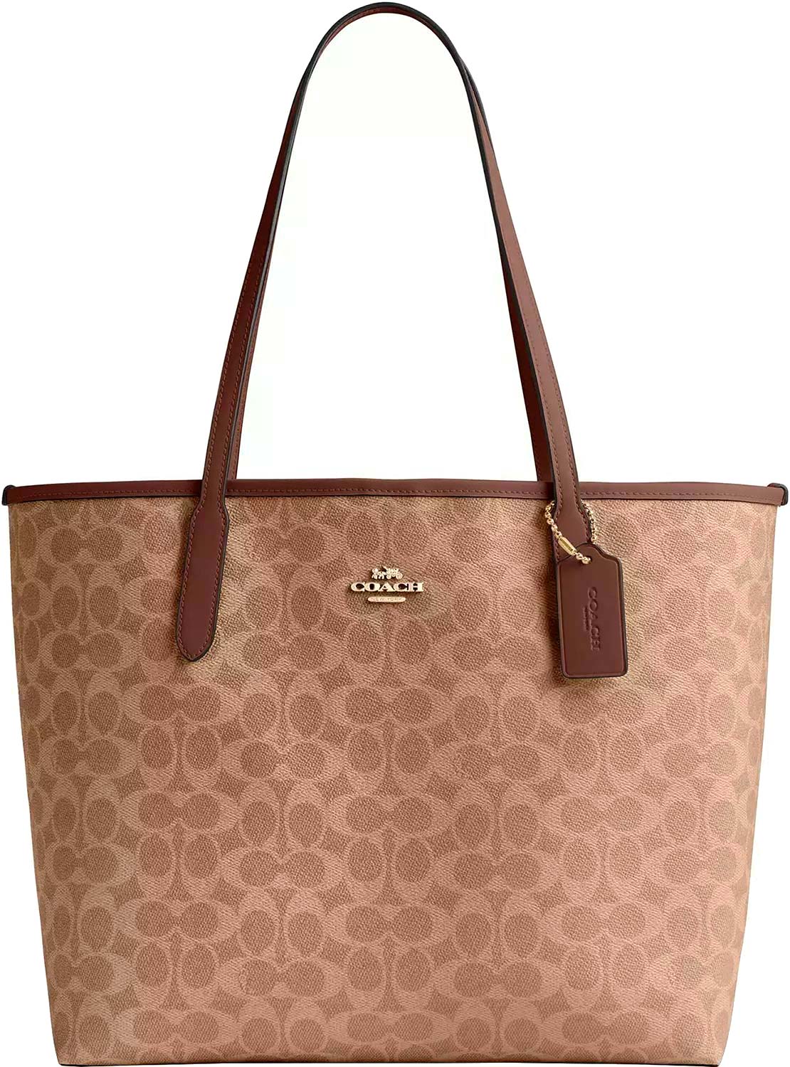 Женская сумка COACH CV976IMXHE-GOLD-TAN-BROWN