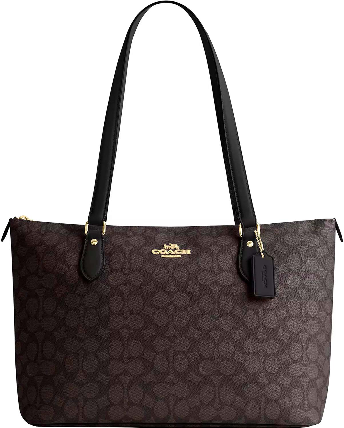 Женская сумка COACH CW381IMXAQ-GOLD-WALNUT-BLACK
