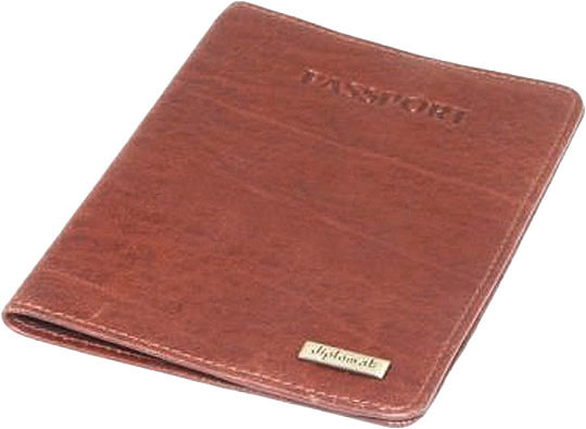 Кожаная обложка для паспорта Diplomat SK-401-5-3R