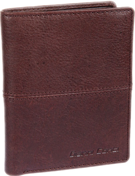 Мужской кожаный бумажник Gianni Conti 1137117E-dark-brown
