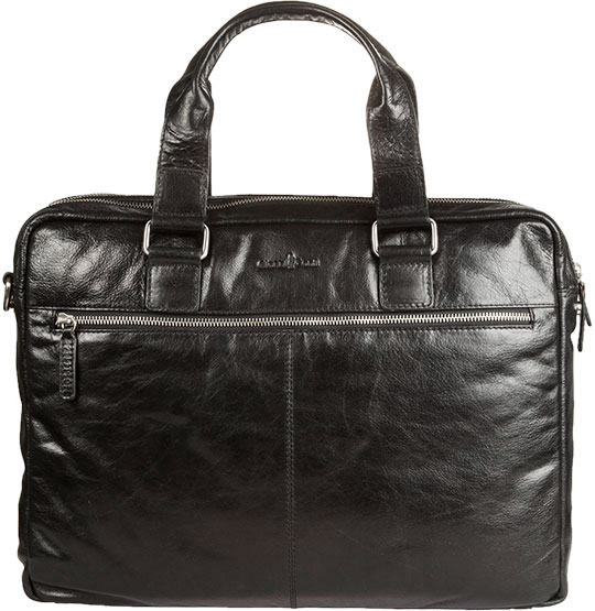 Мужская кожаная сумка Gianni Conti 1481265-black-ucenka