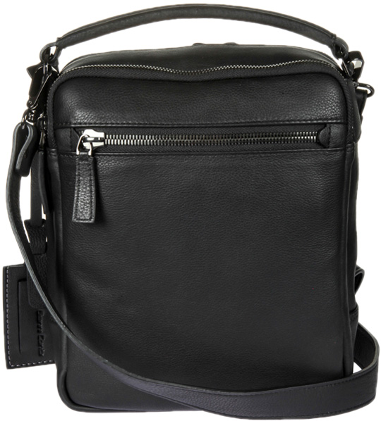 Мужская кожаная сумка Gianni Conti 1602492-black