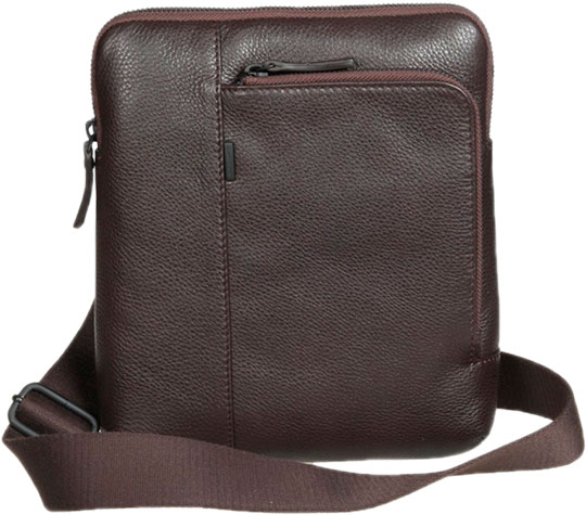 Мужская кожаная сумка Gianni Conti 1812280-dark-brown