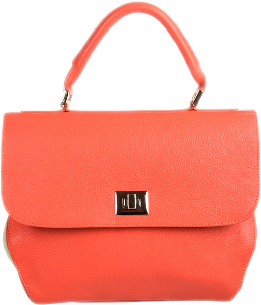 Женская кожаная сумка Gianni Conti 1813557-coral-beige