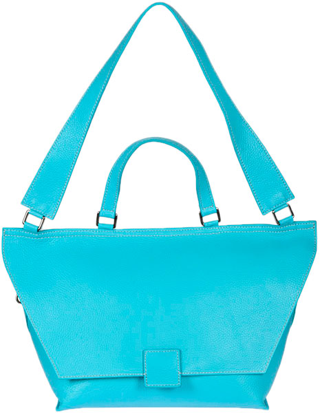 Женская кожаная сумка Gianni Conti 2514905-turquoise
