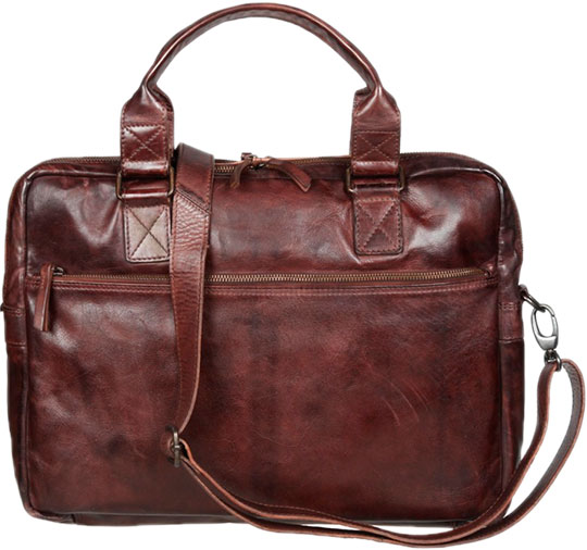 Мужская кожаная сумка Gianni Conti 4101283-brown