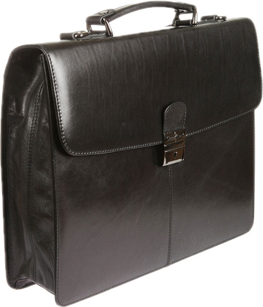 Мужской кожаный портфель Gianni Conti 701831-black