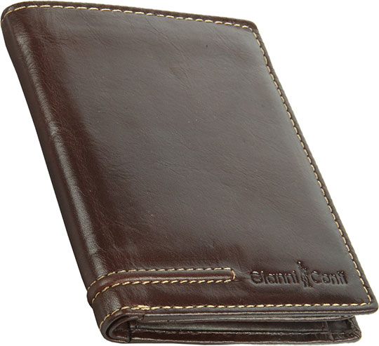 Мужской кожаный бумажник Gianni Conti 707117-brown