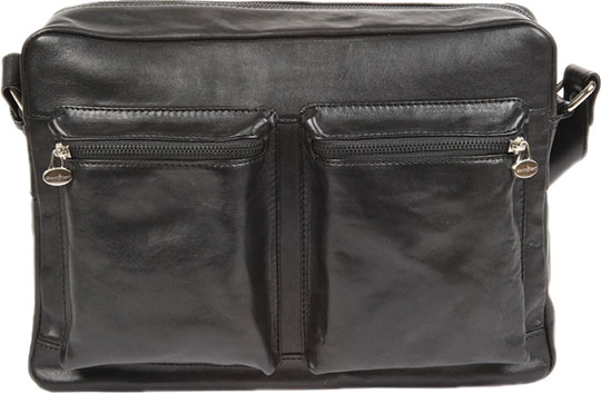 Мужская кожаная сумка Gianni Conti 912304-black