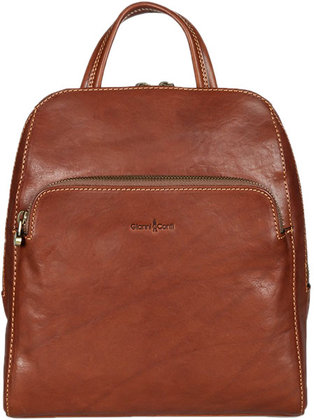 Женский кожаный рюкзак Gianni Conti 913125-tan
