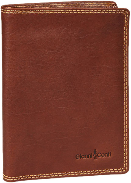 Мужской кожаный кошелек Gianni Conti 917349-tan