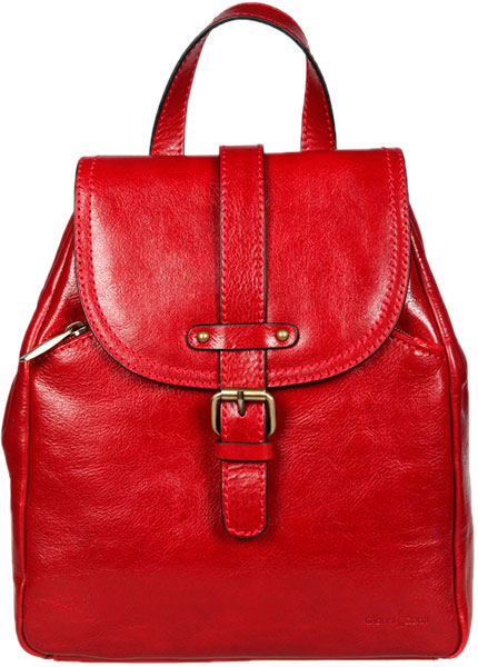 Женский кожаный рюкзак Gianni Conti 9403067-red